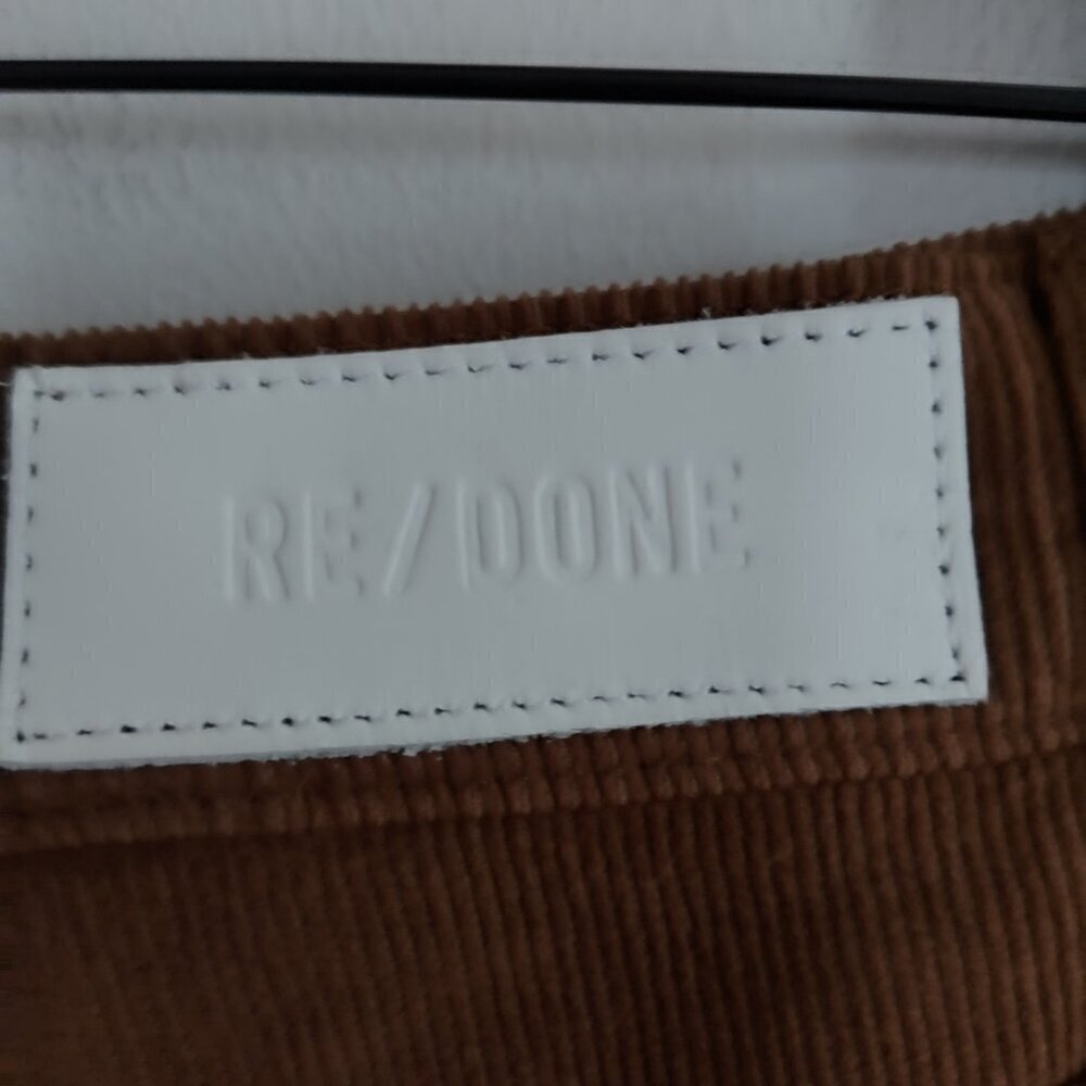 Ladies SZ 26 Re/Done Ginger 5-Pocket  Corduroys - Picture 4 of 5